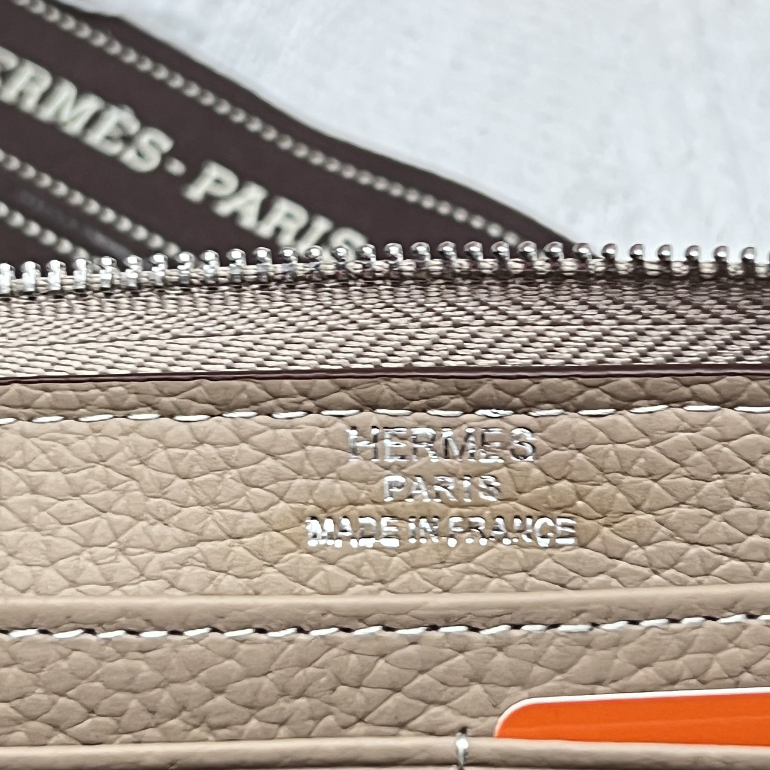 Hermes Constance Epsom Leather Zip Wallet - Image 9