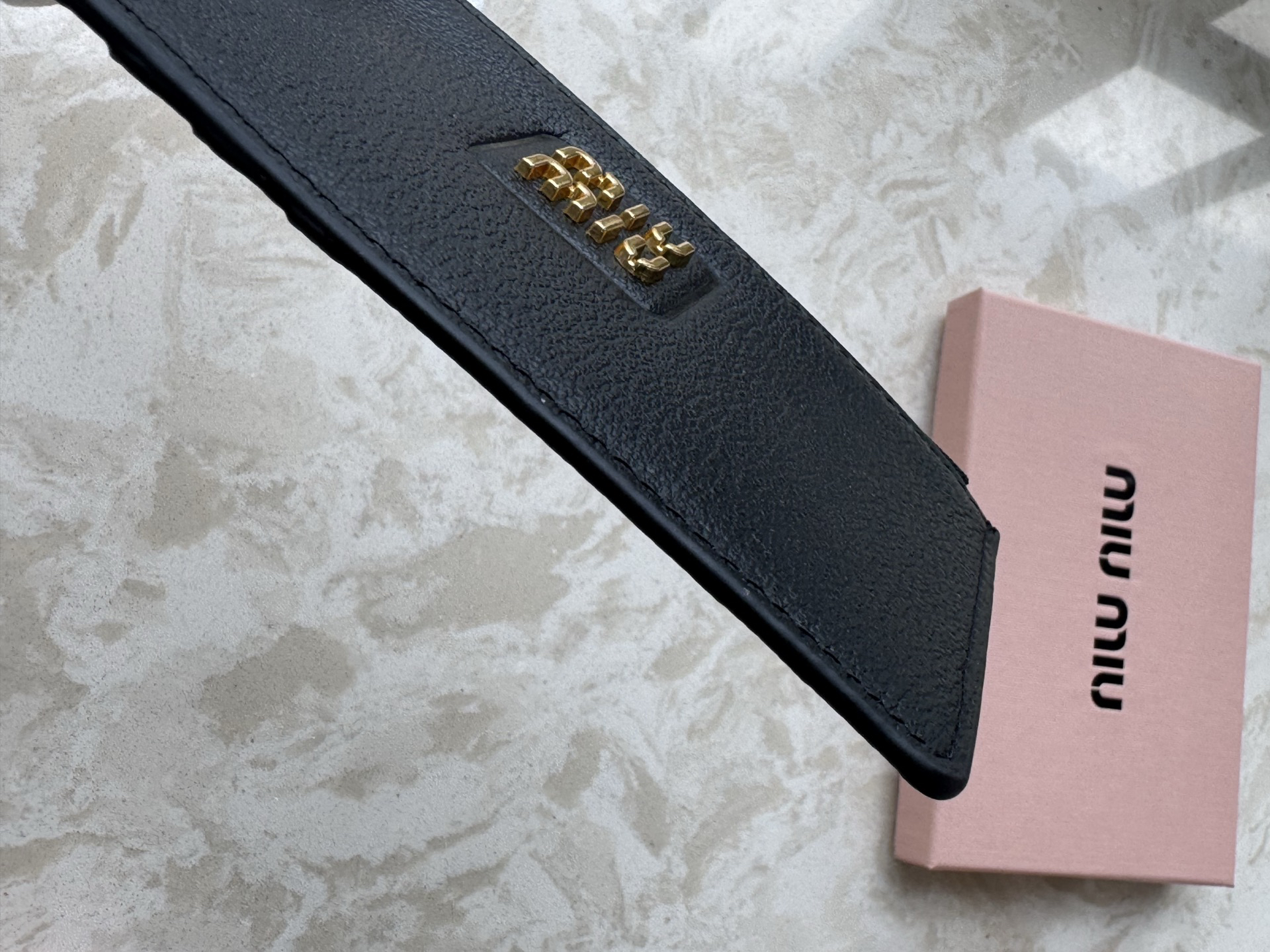 Miu Miu Leather Card Holder - Image 9