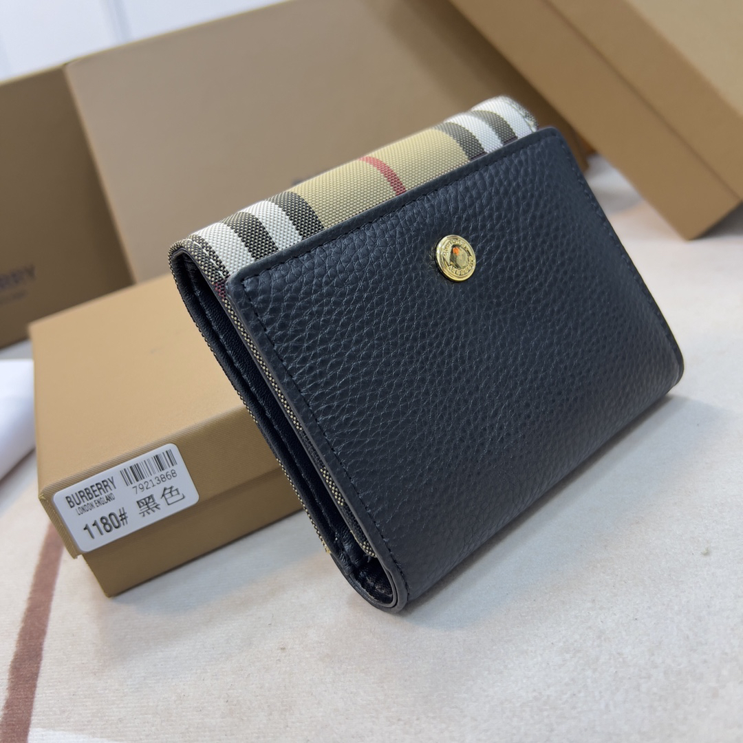 Burberry Vintage Check Canvas Short Wallet - Image 9