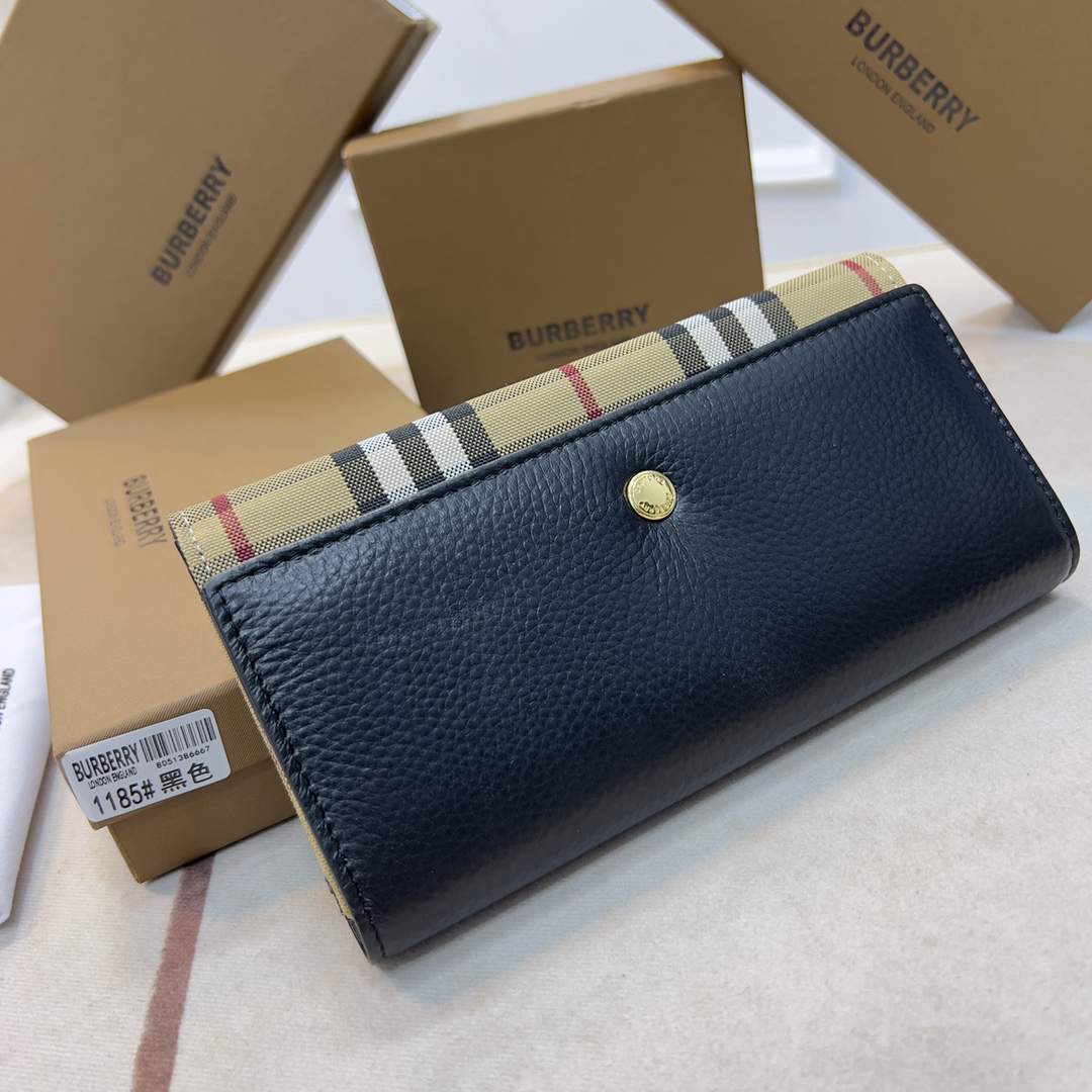 Burberry Vintage Check Long Wallet - Image 9