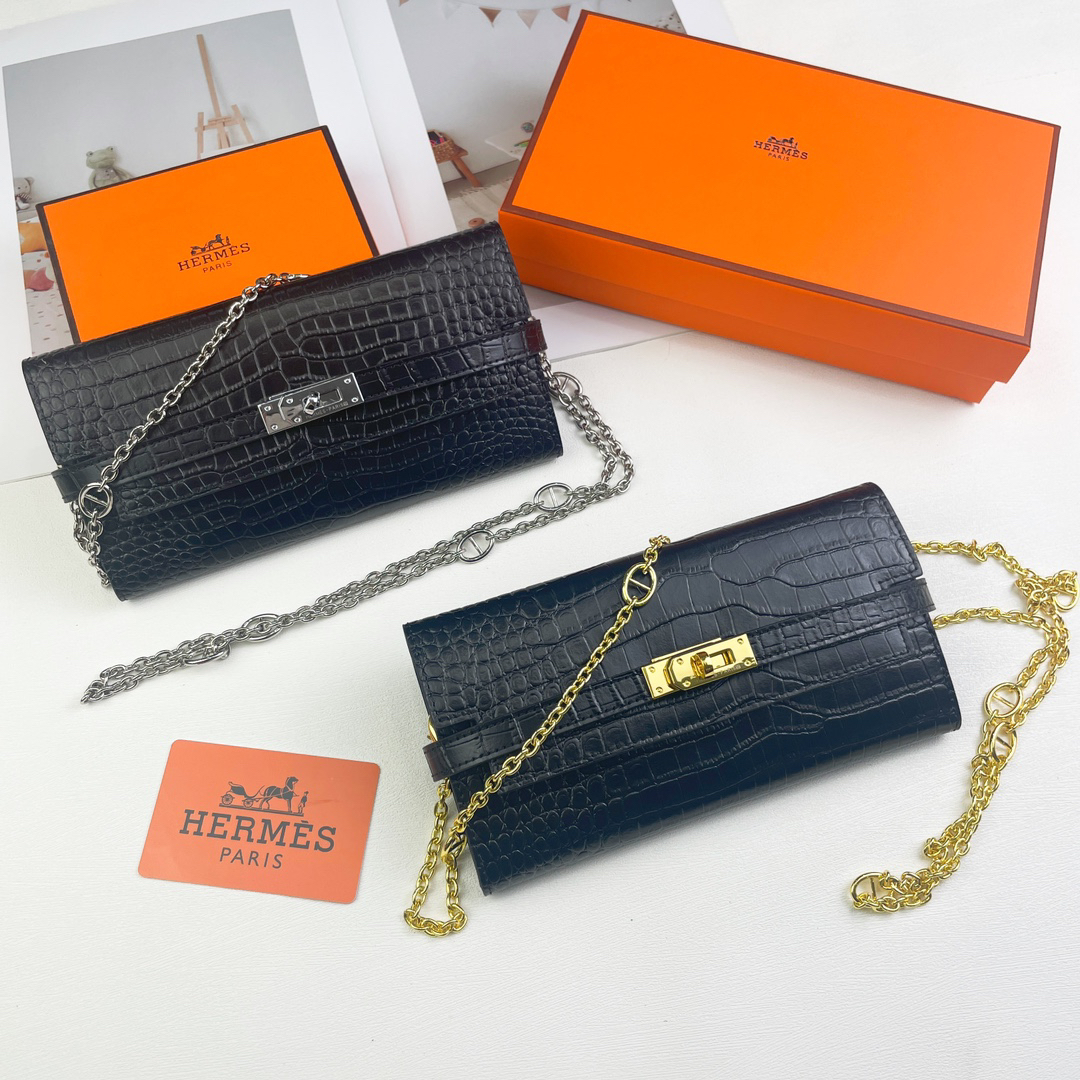 Hermès Kelly Bag, Crocodile-Pattern Cowhide - Image 9