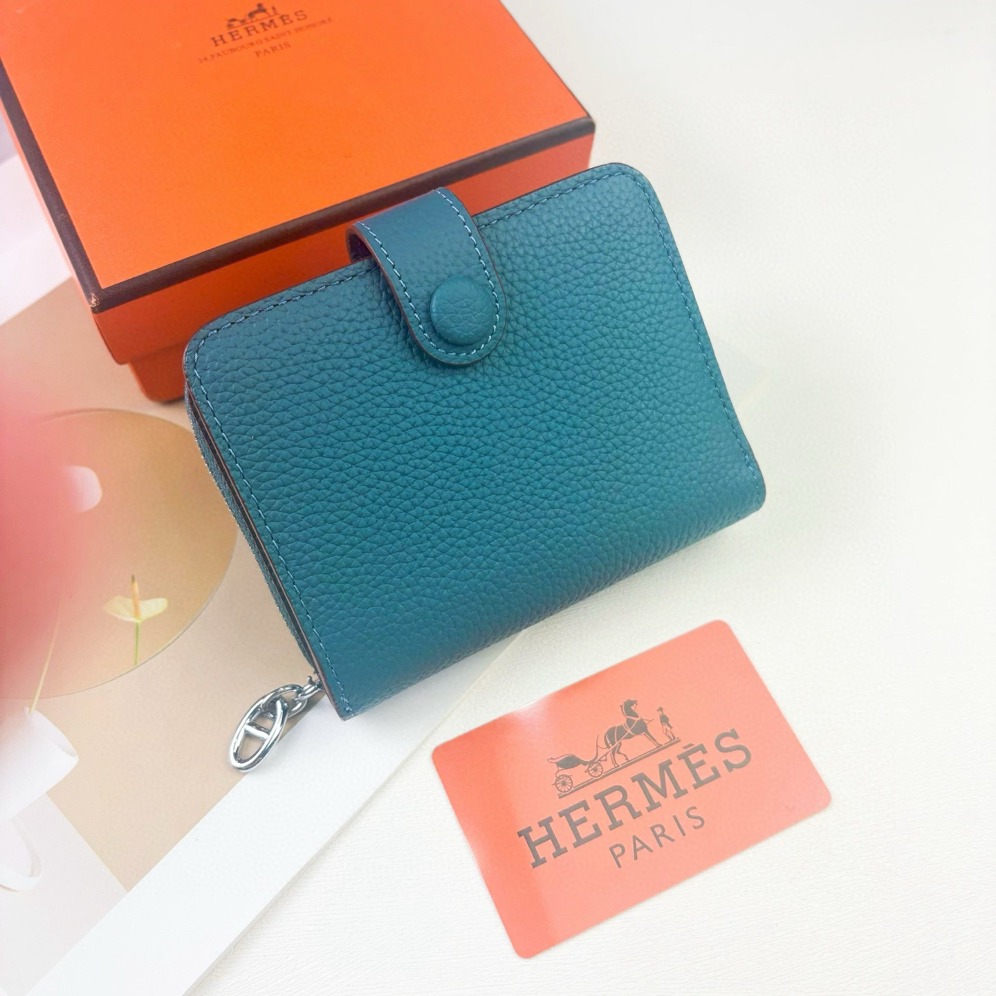 Hermès Silk'in Togo Calfskin Wallet - Image 9
