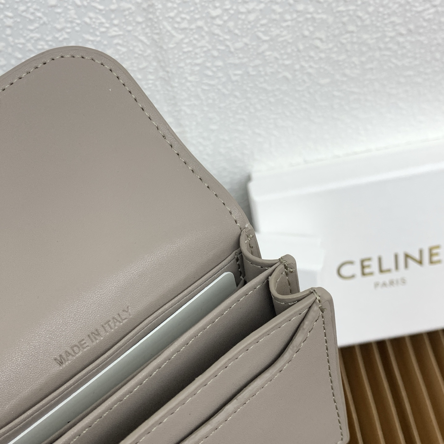 Celine Triomphe Leather Business Card Holder - Image 9