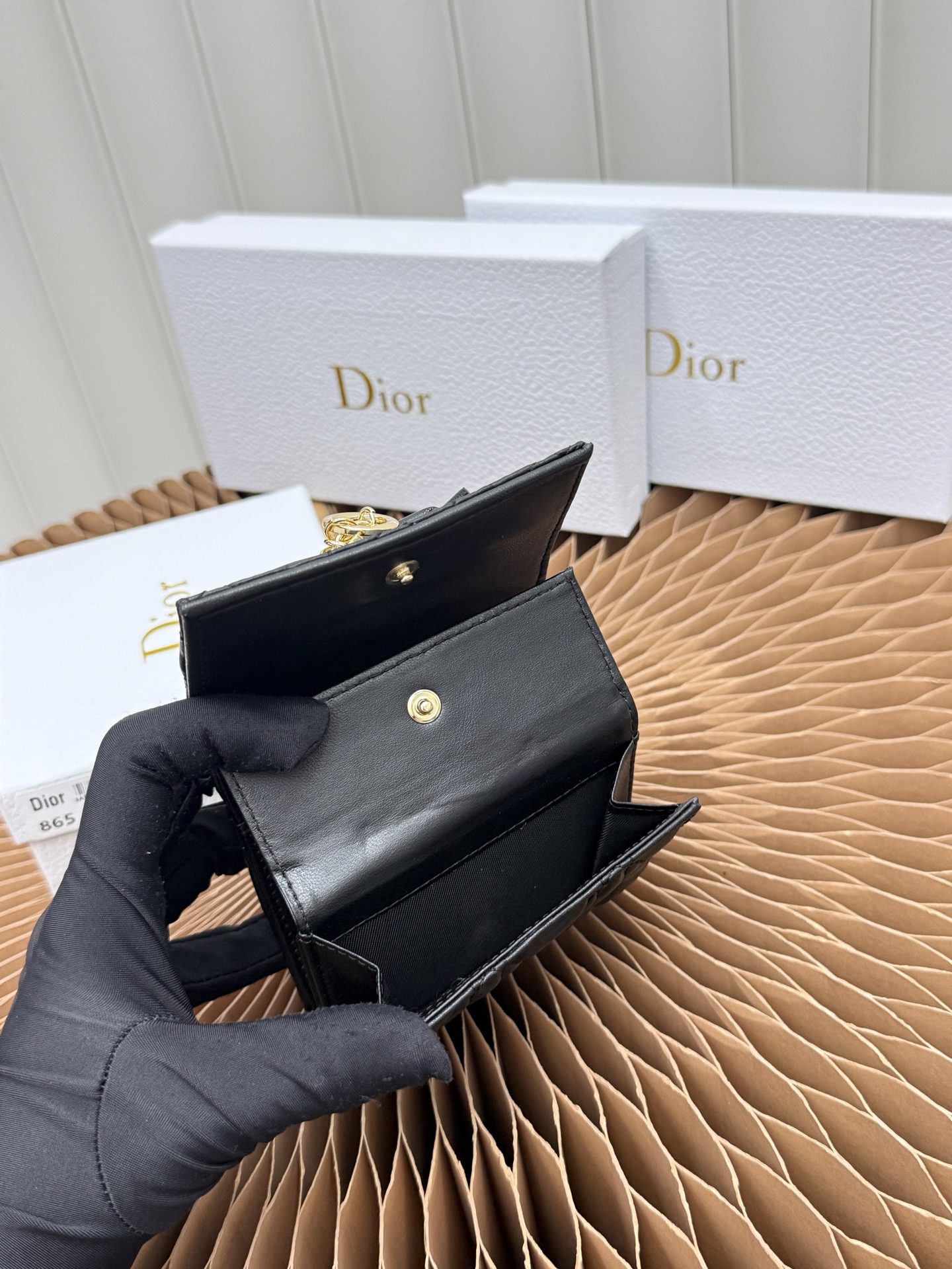 Lady Dior Lotus Wallet - Image 9