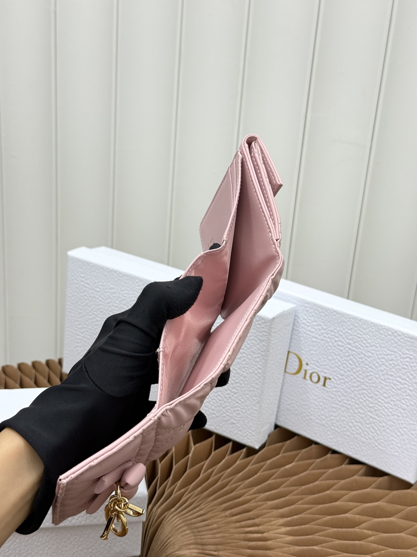Lady Dior Lotus Wallet - Image 9