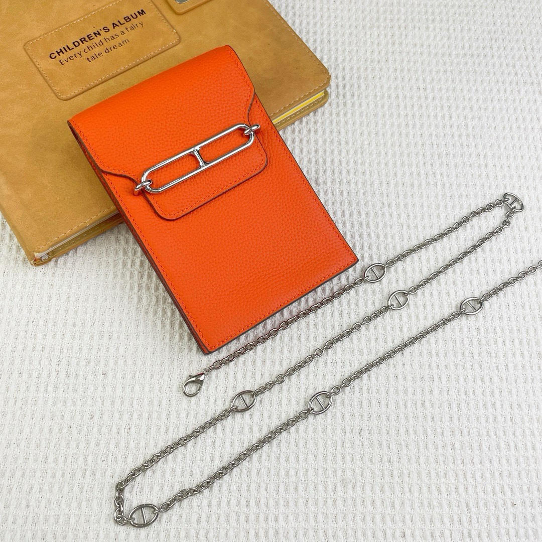 Hermes Pig Nose Leather Crossbody Bag - Image 9