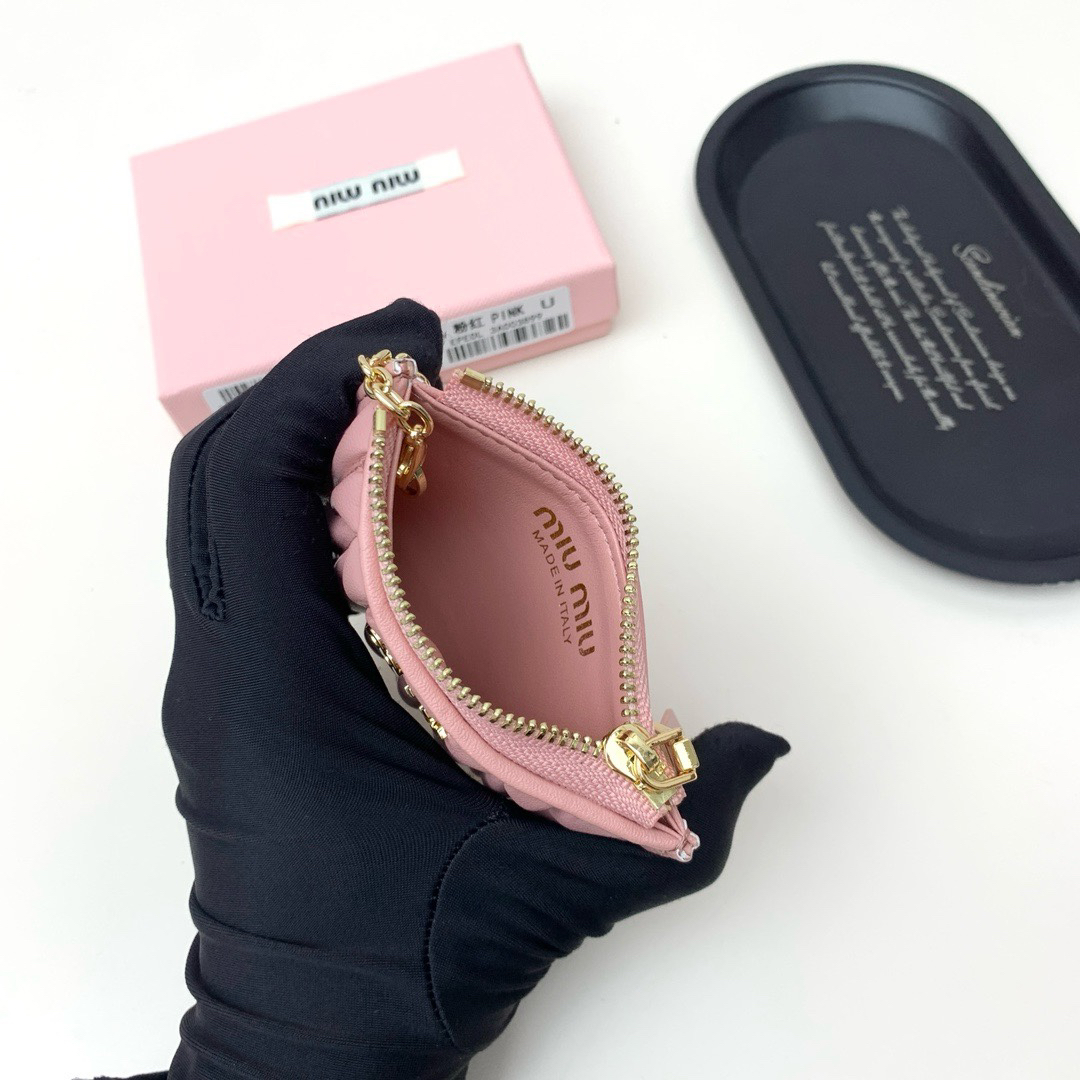 Miu Miu Embossed Leather Wallet - Image 9