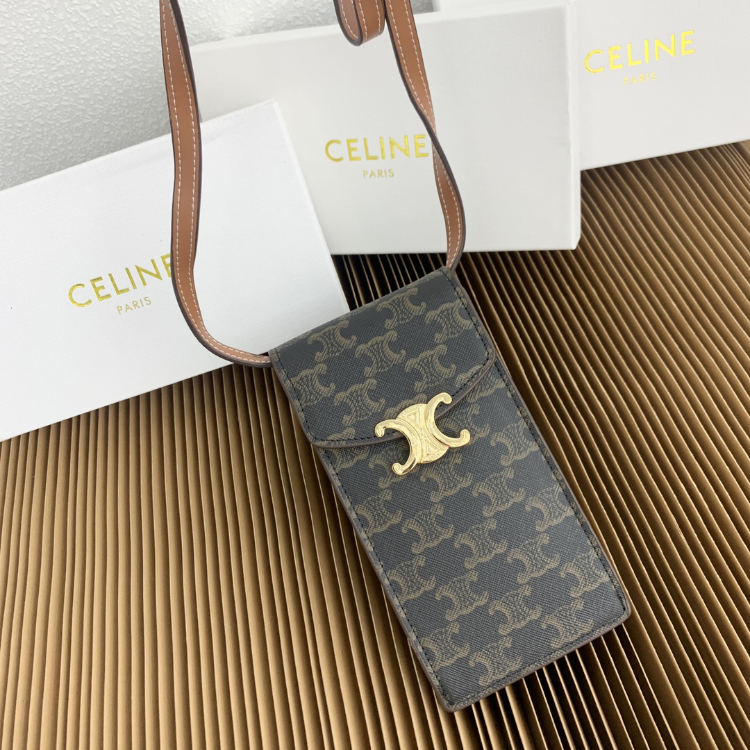CELINE Triomphe Phone Bag - Image 9