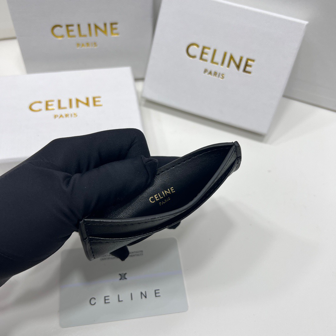 Celine Slim Leather Card Holder - Image 9