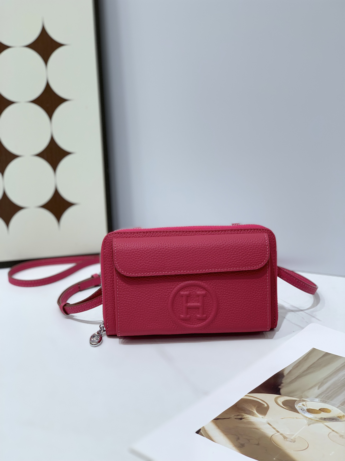 Hermès Togo Calfskin Shoulder Bag 502-2 - Image 9