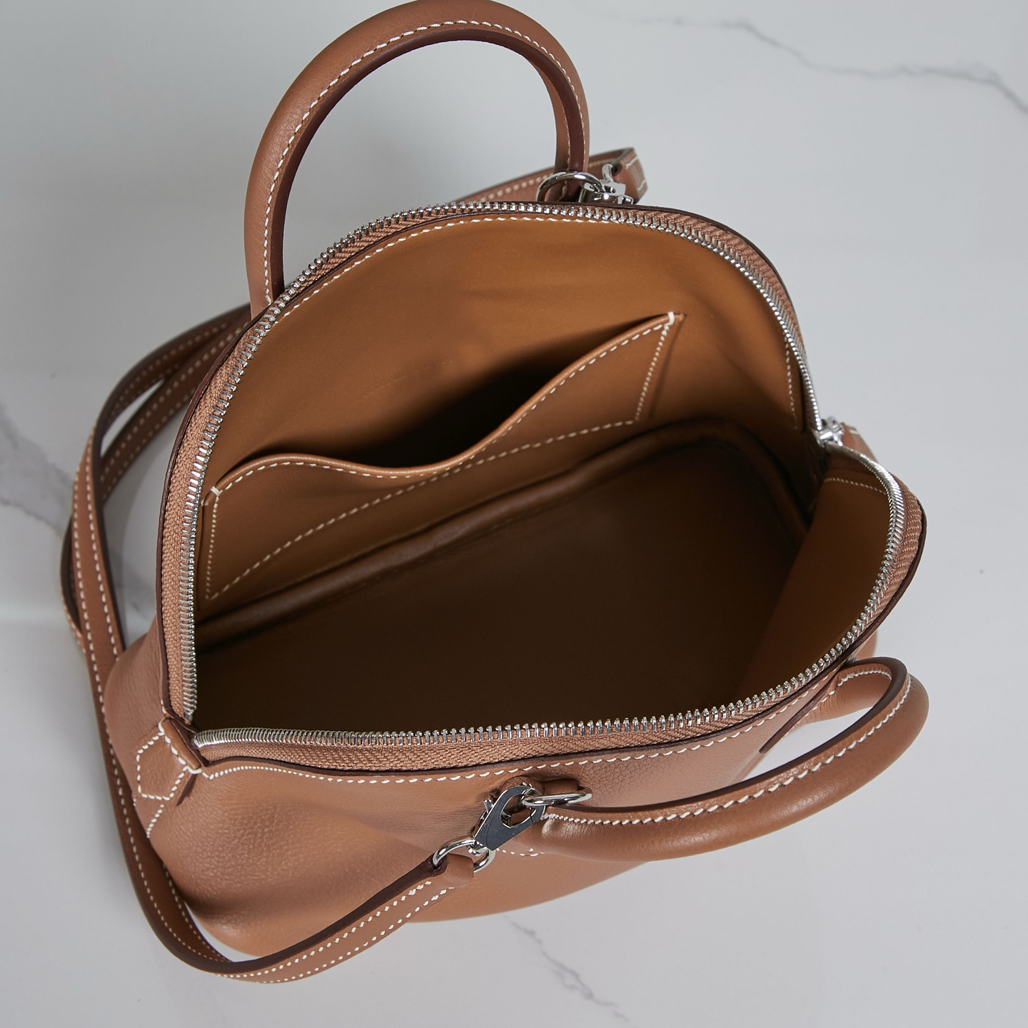 Hermes Bolide Bowling Bag 19 cm in Evercolor Leather - Image 9