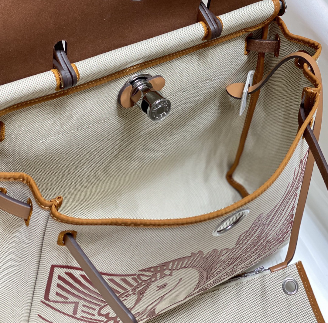 Hermès Herbag Zip Handbag - Image 9
