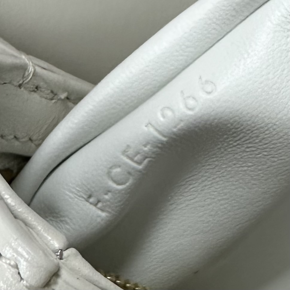 Celine Teen Triomphe Crossbody Bag with Gold-Finish Lock - Image 9
