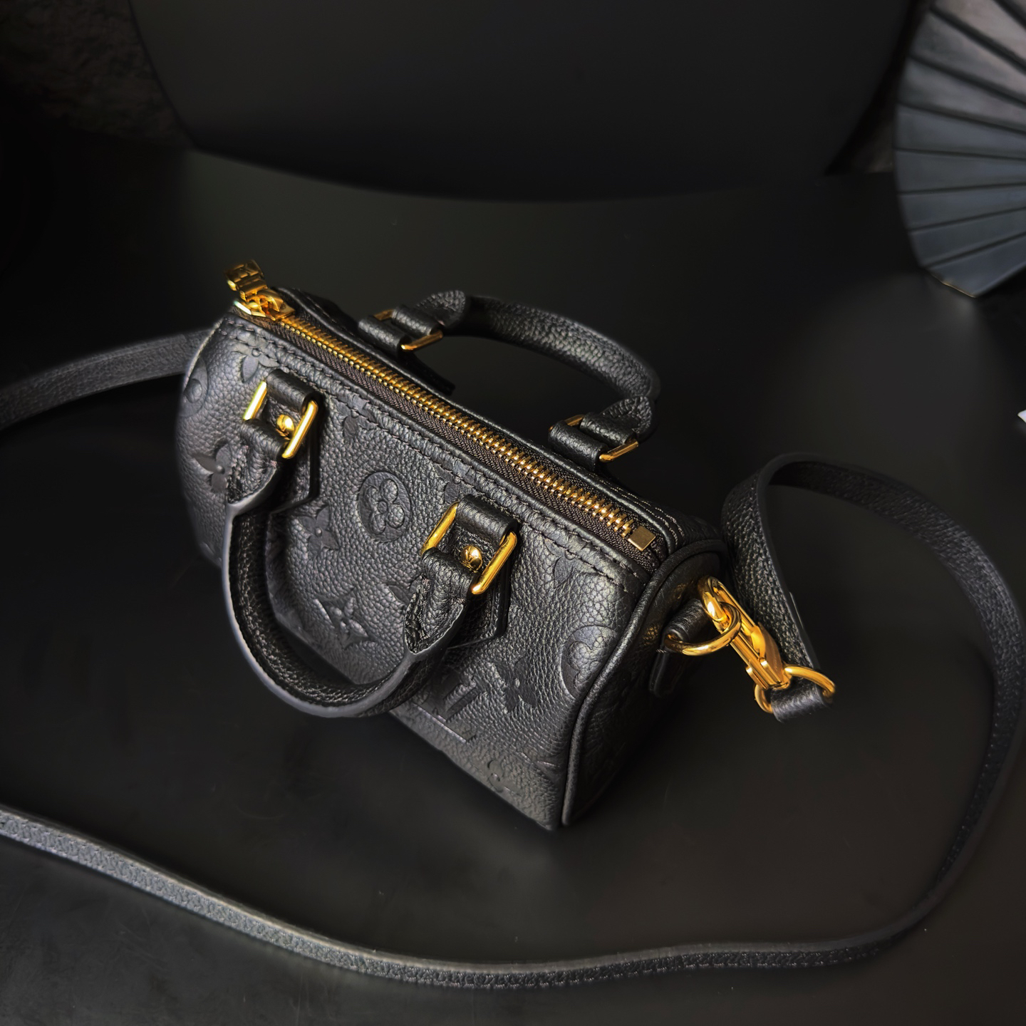 Louis Vuitton Nano Speedy M82450 Handbag - Black - Image 9