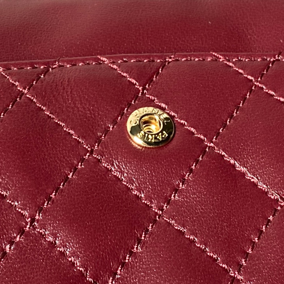 Chanel 26S Crushed Wrinkled Leather 2.55 Shoulder Bag - Image 9