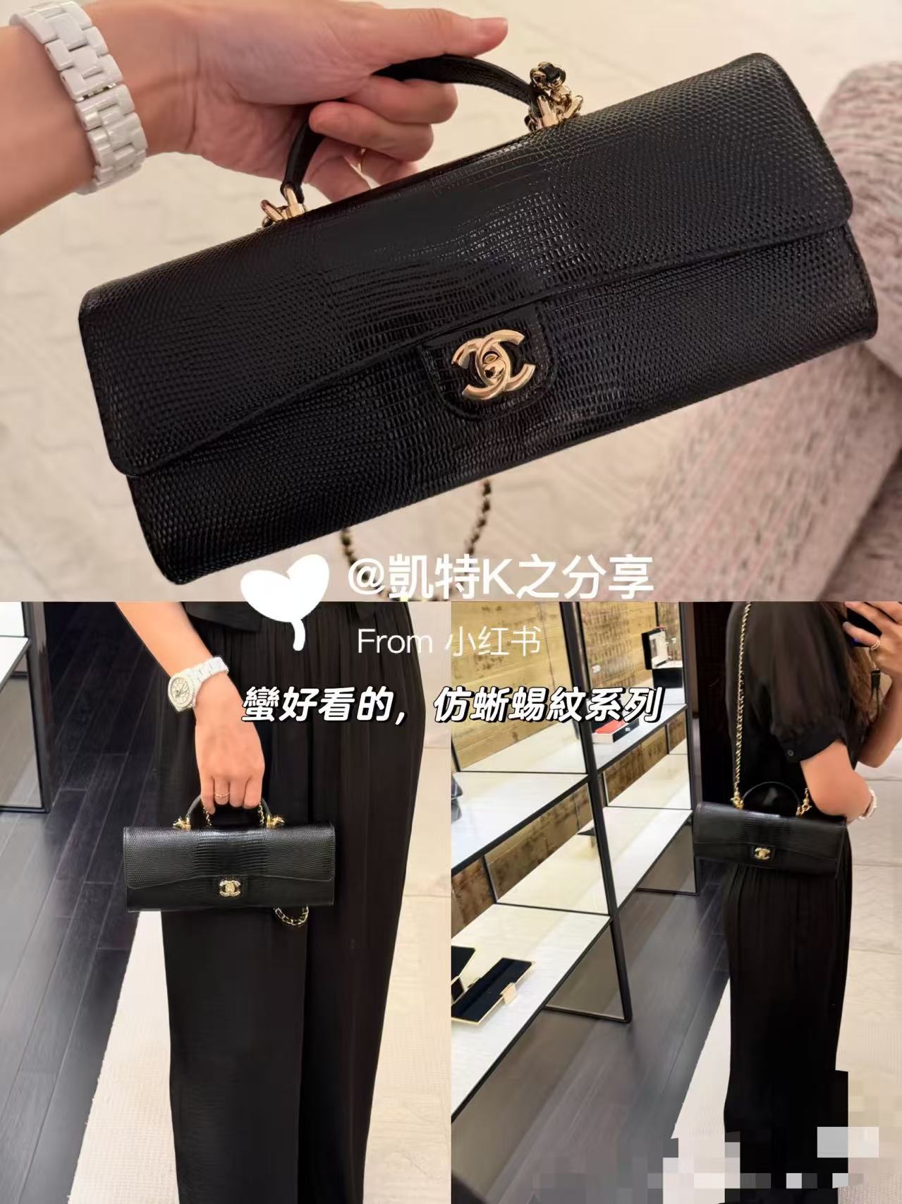 Chanel 26A Black Caviar Leather Shoulder Bag - Image 9