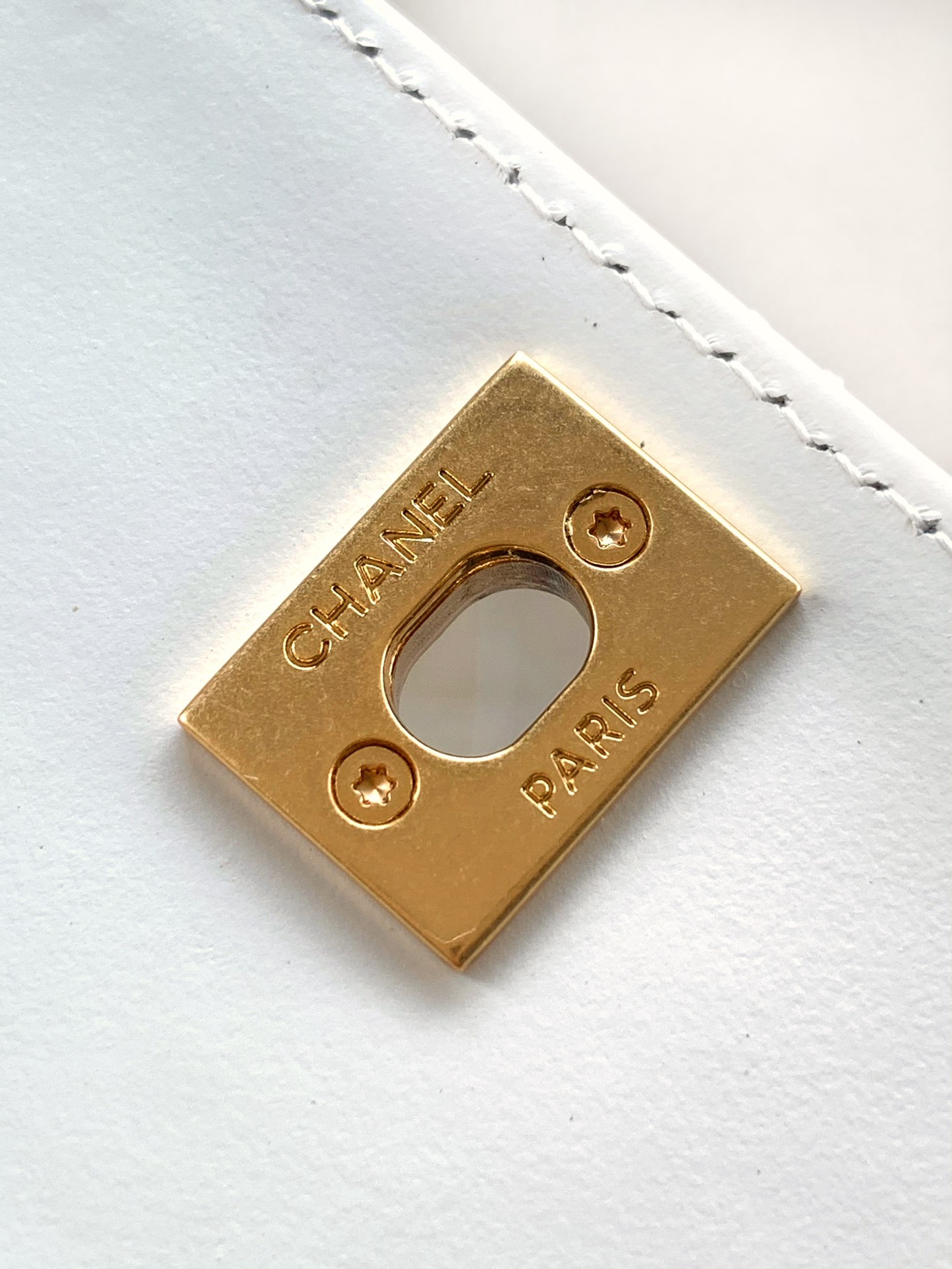 Chanel Coco Handle Small White Handbag - Image 9