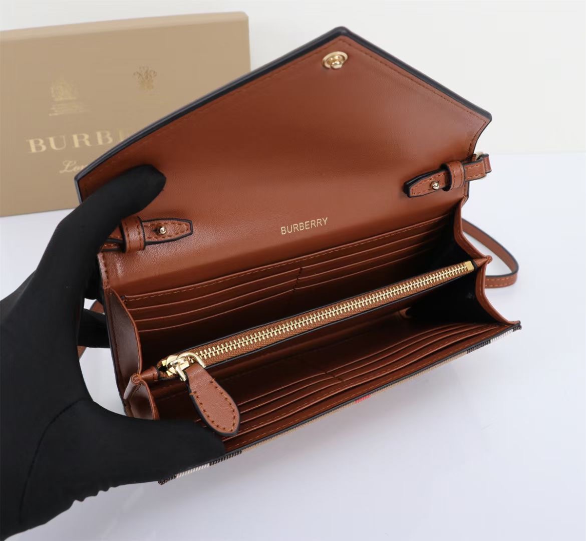 Burberry Check Small Shoulder Bag - Image 9