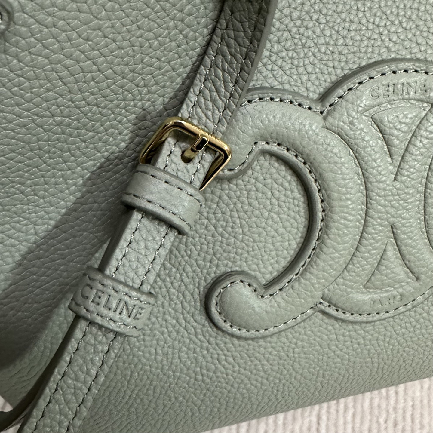 Cabas Anais Small Grained Calfskin Leather Tote Bag - Image 9