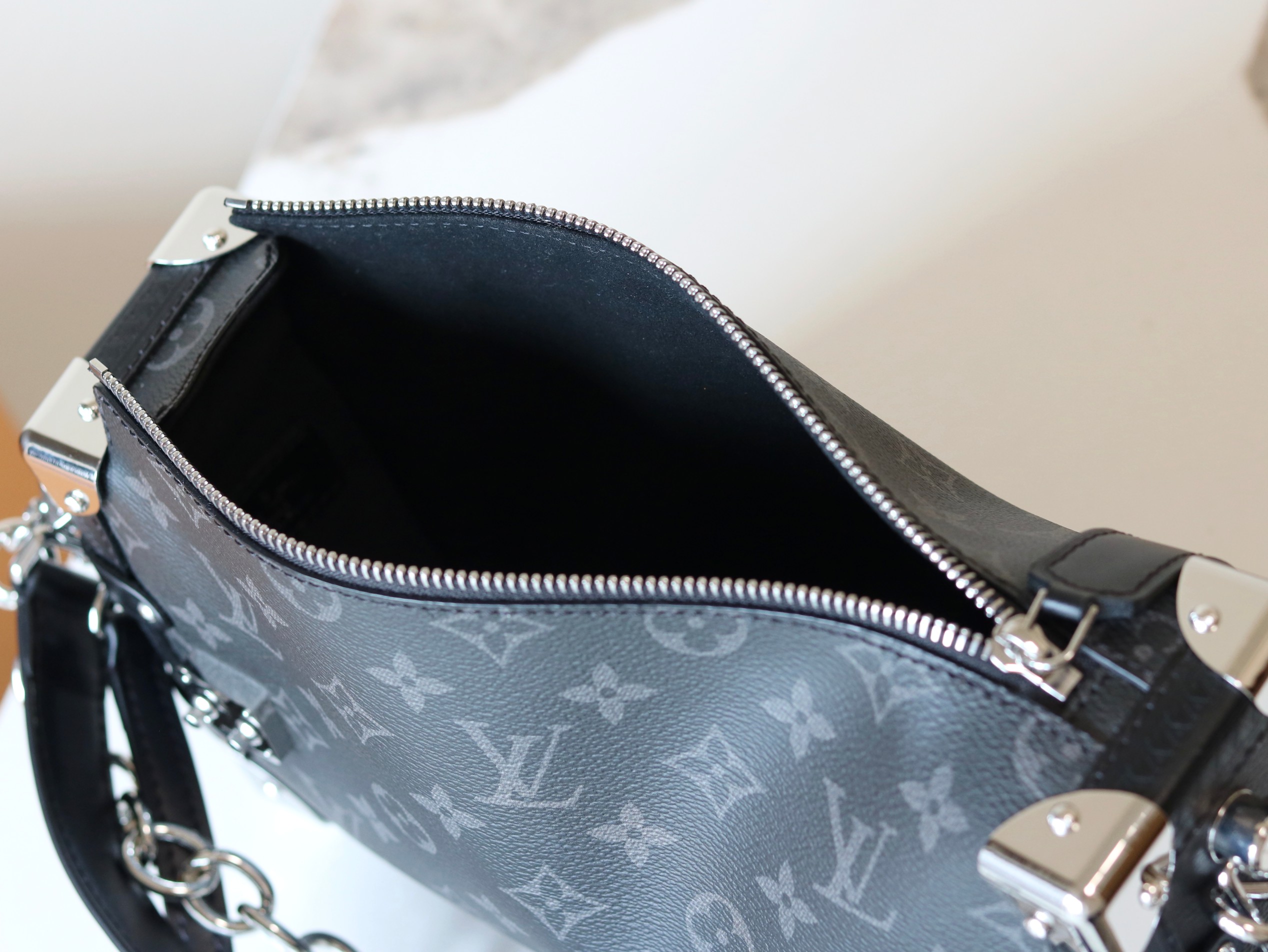 Louis Vuitton Side Trunk East West Monogram Eclipse Crossbody Bag M26226 - Image 9