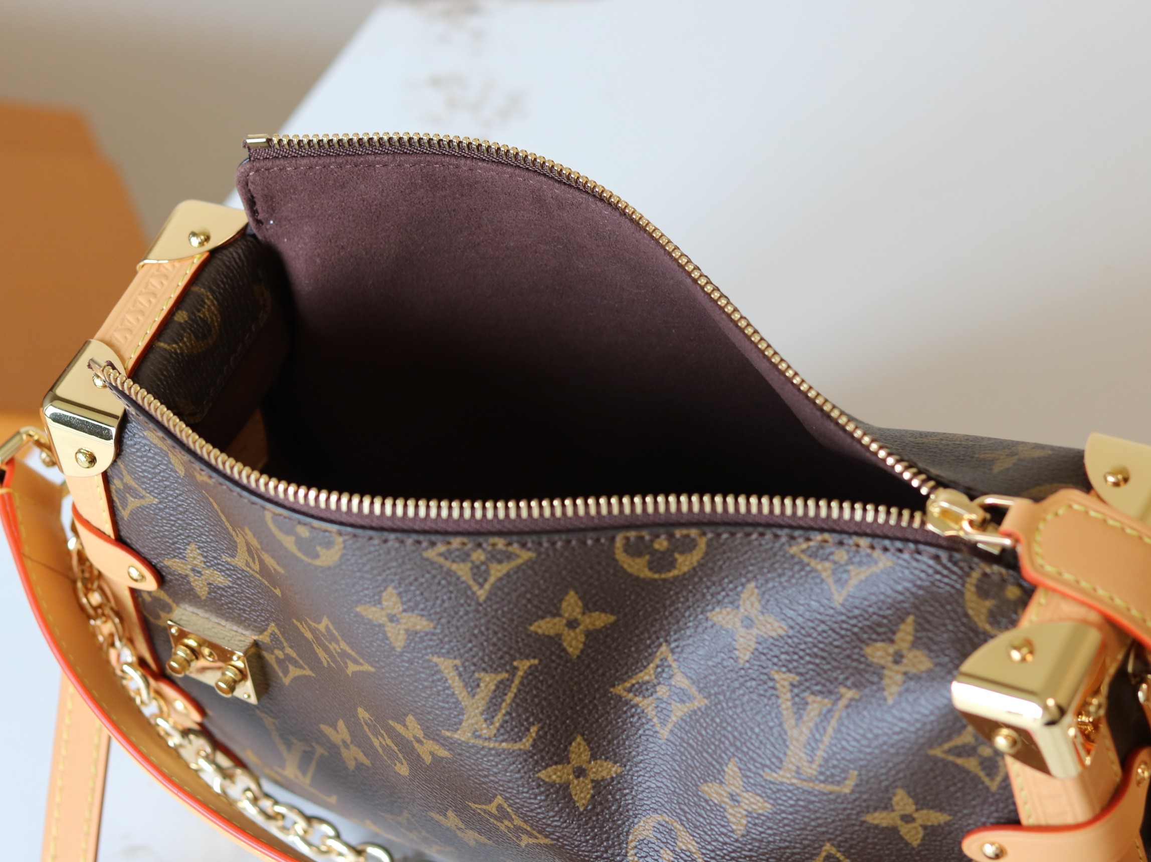 Louis Vuitton Side Trunk East West Shoulder Bag in Monogram Eclipse Canvas - Image 9