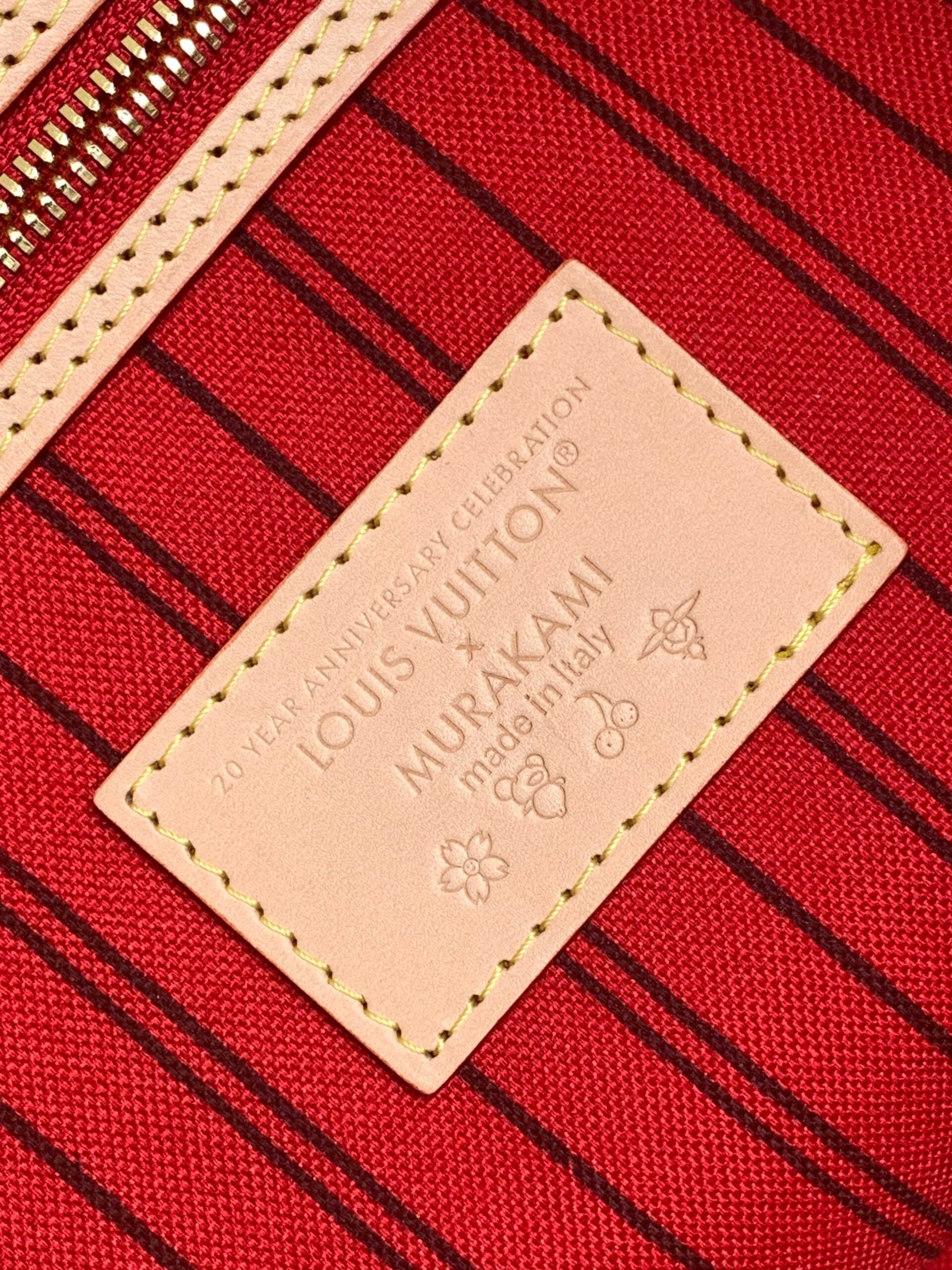 Louis Vuitton Neverfull MM Cherry Monogram Tote Bag - Image 9