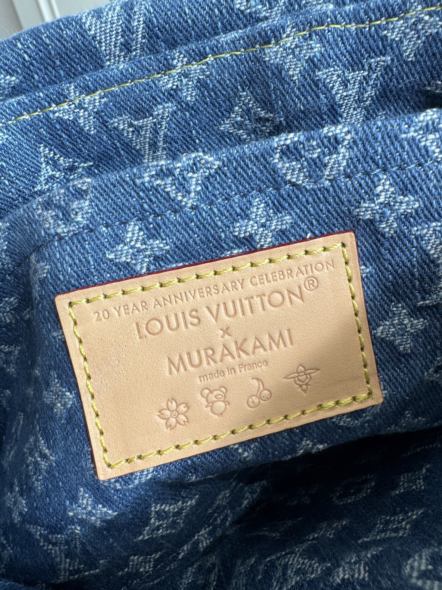 Louis Vuitton Sunset Handbag in Monogram Cherry Denim - Image 9