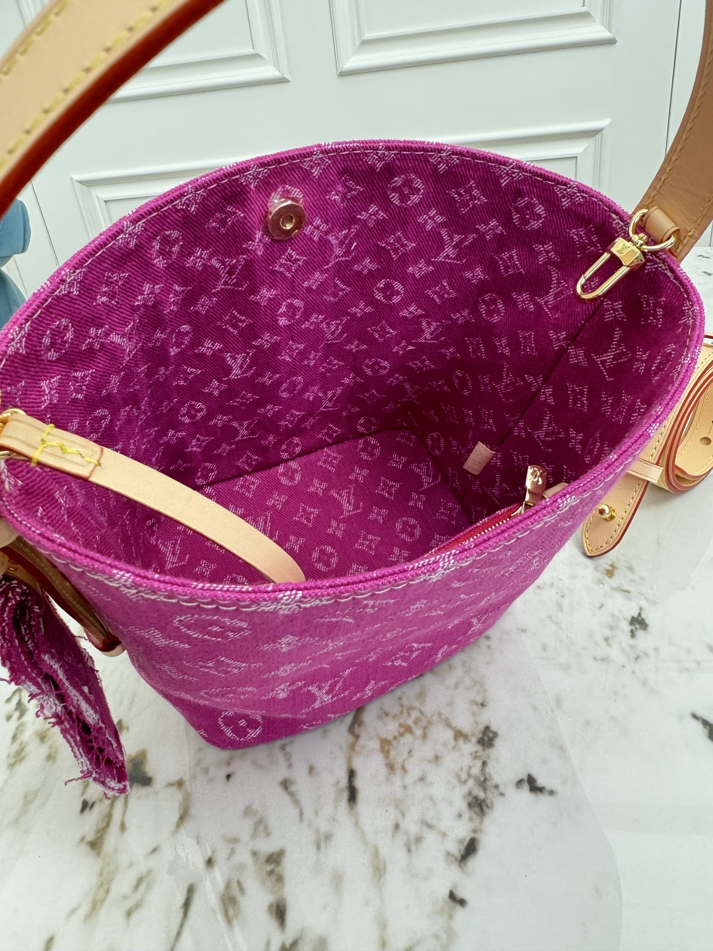 Louis Vuitton All In BB Denim Bucket Bag - Image 9
