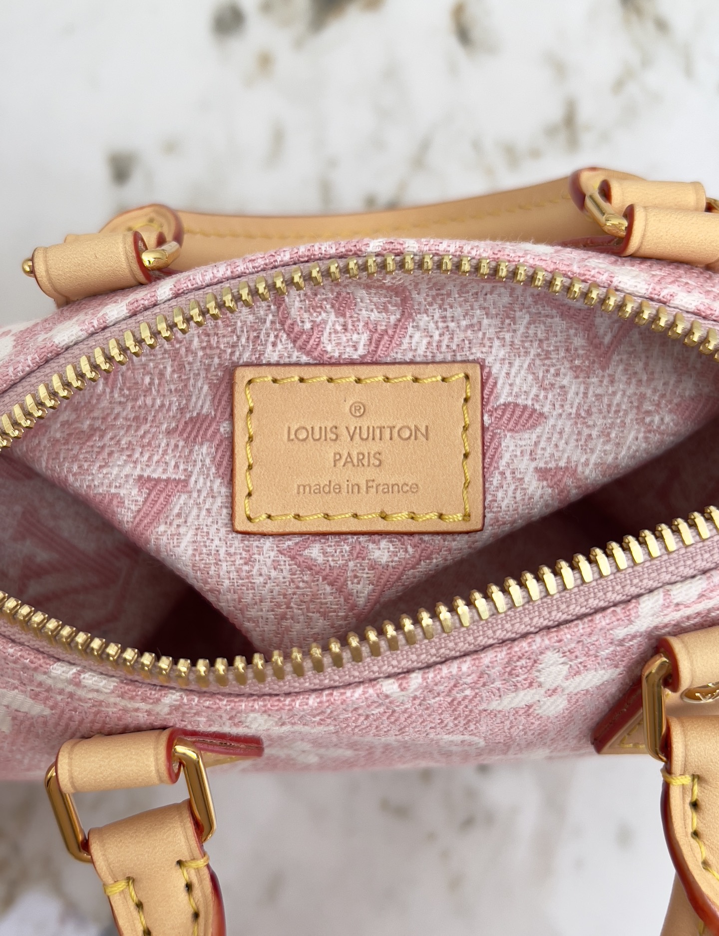 Louis Vuitton Nano Speedy Monogram Denim Crossbody Bag - Image 9