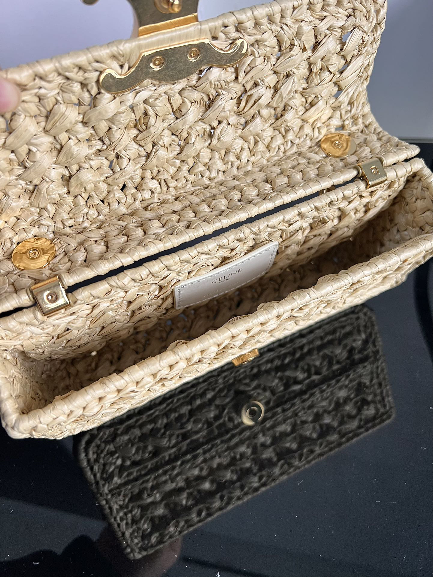 TRIOME Woven Chain Shoulder Bag - Image 9