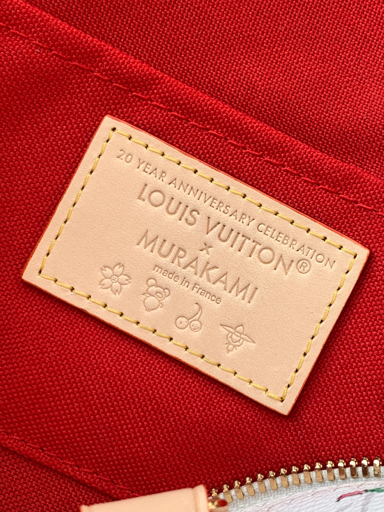 Louis Vuitton Alma BB Handbag, Louis Vuitton x Murakami Cherry Collection, M14234 - Image 9