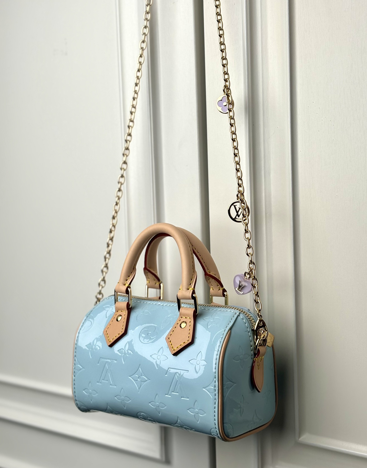 Louis Vuitton Nano Speedy Mini Crossbody Bag - Image 9