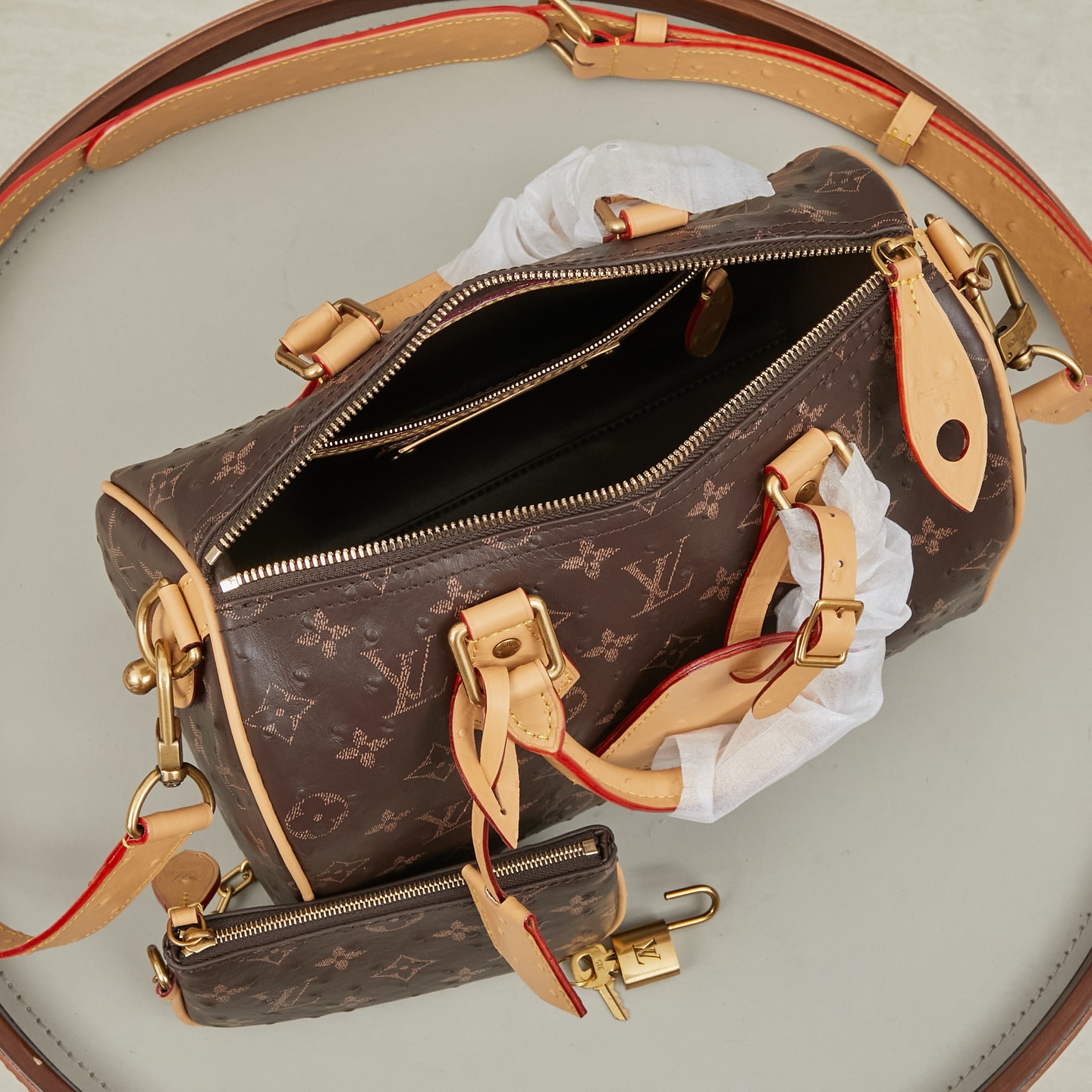 Louis Vuitton Speedy Bandouliere 25 Monogram Crossbody Bag - Image 9