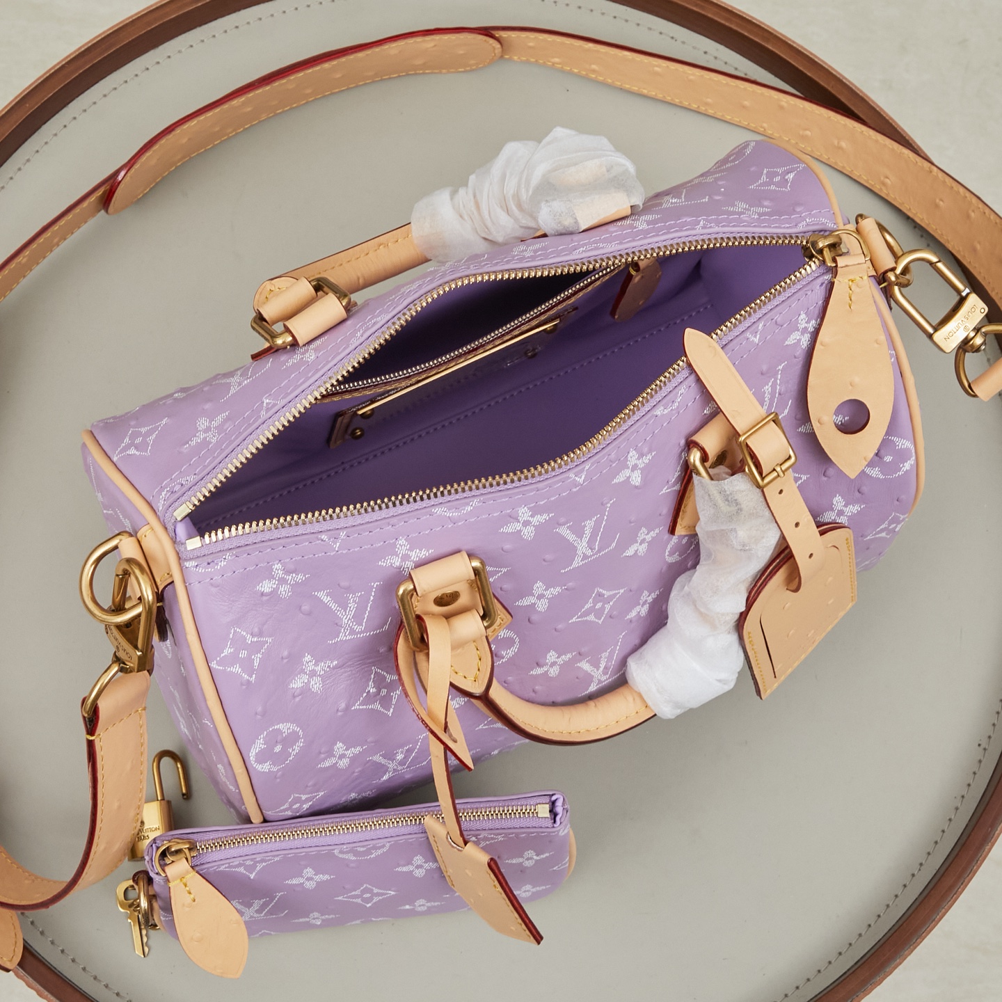 Louis Vuitton Speedy Bandouliere 25 Monogram Leather Crossbody Bag - Image 9