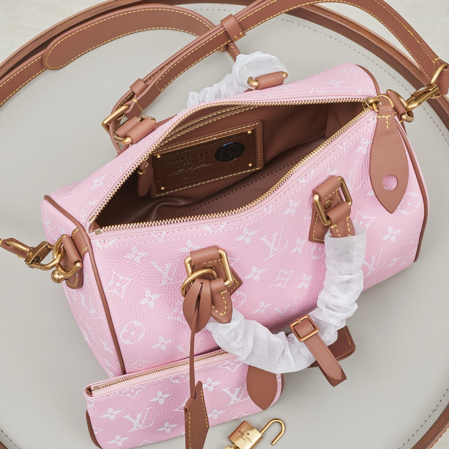 Louis Vuitton Speedy P9 Bandouliere 25 Monogram Leather Bag - Image 9