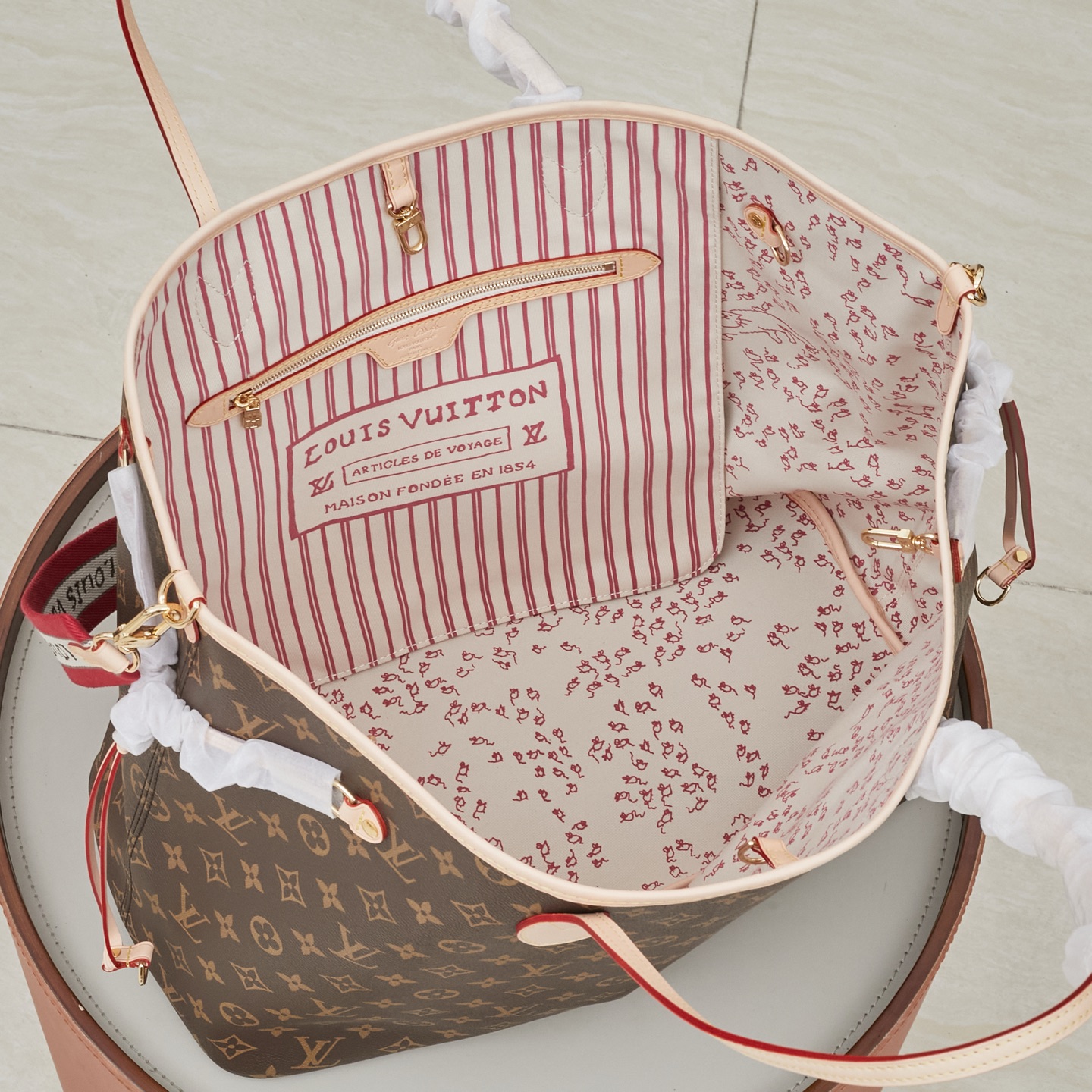 Louis Vuitton Neverfull Inside Out Large Tote Bag M15124 - Image 9