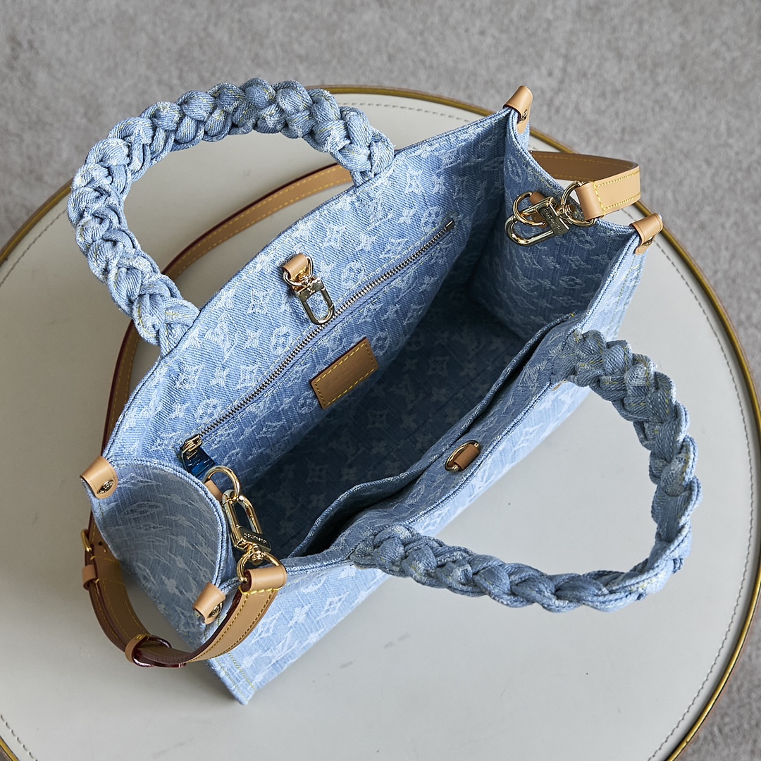 Louis Vuitton OnTheGo Small Denim Tote Bag M24897 - Image 9