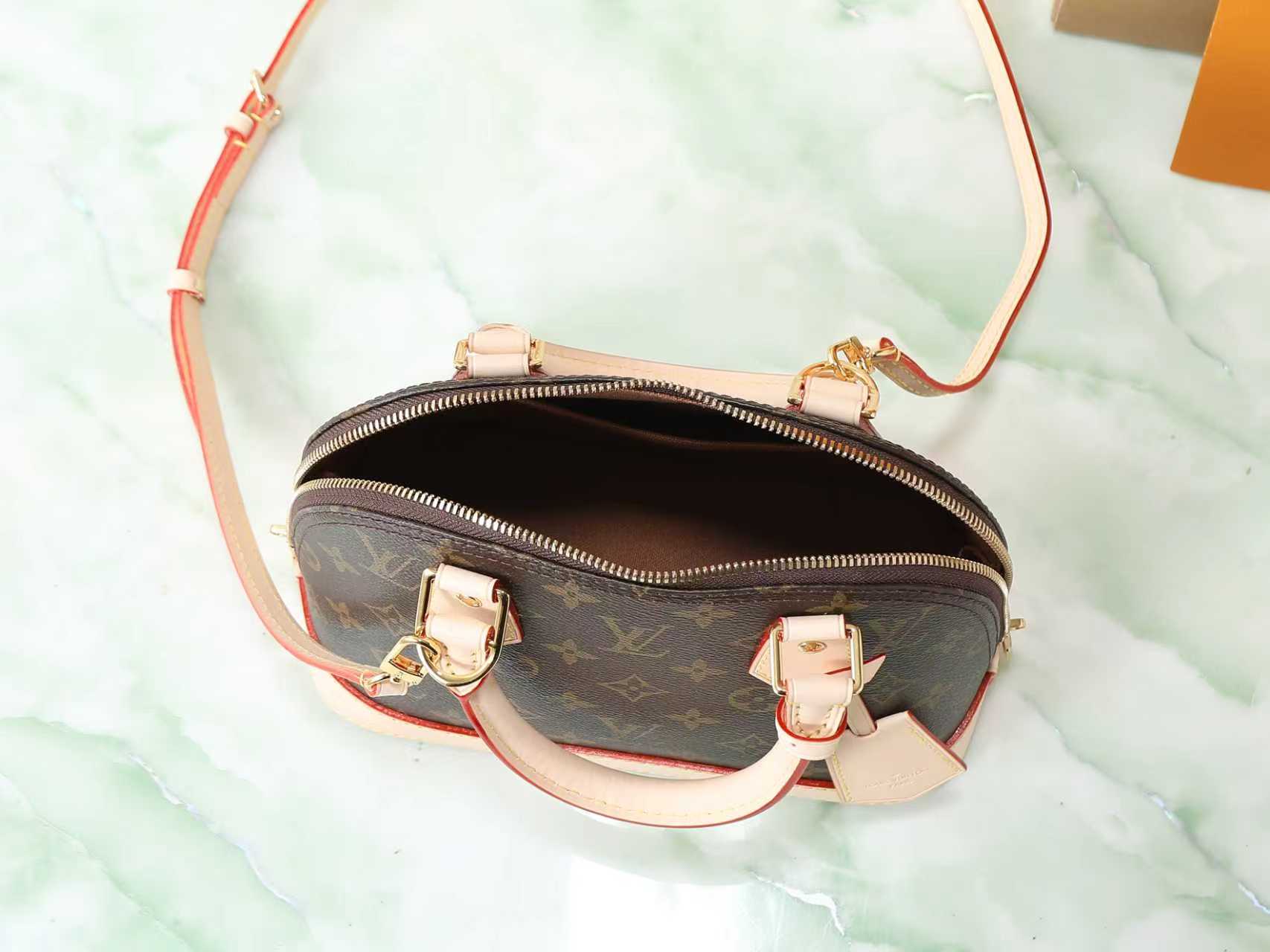 Alma BB Monogram Canvas Crossbody Bag - Image 9