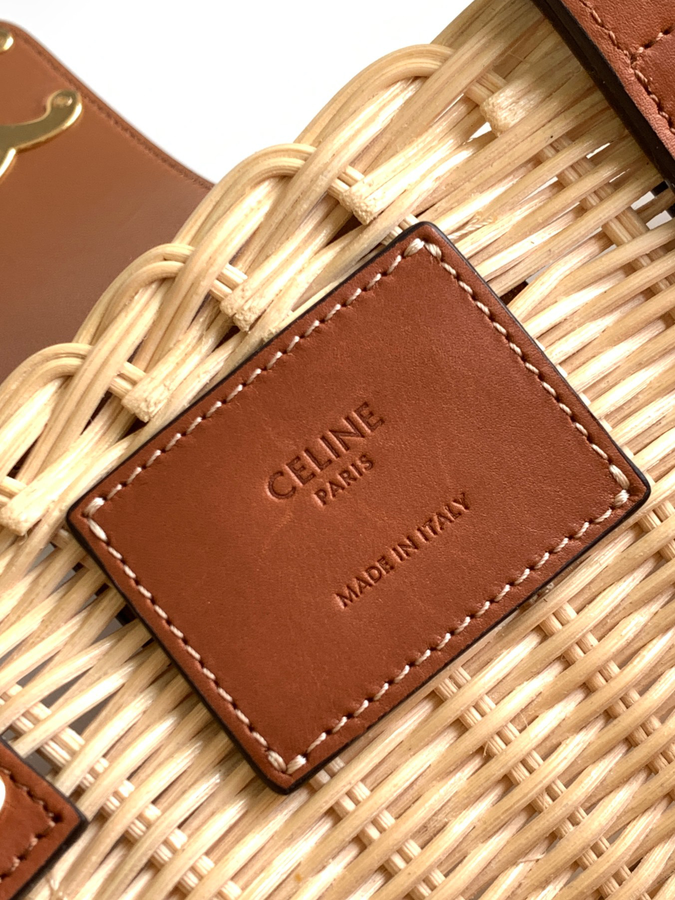 Celine Teen Couffin Woven Basket Bag - Image 9