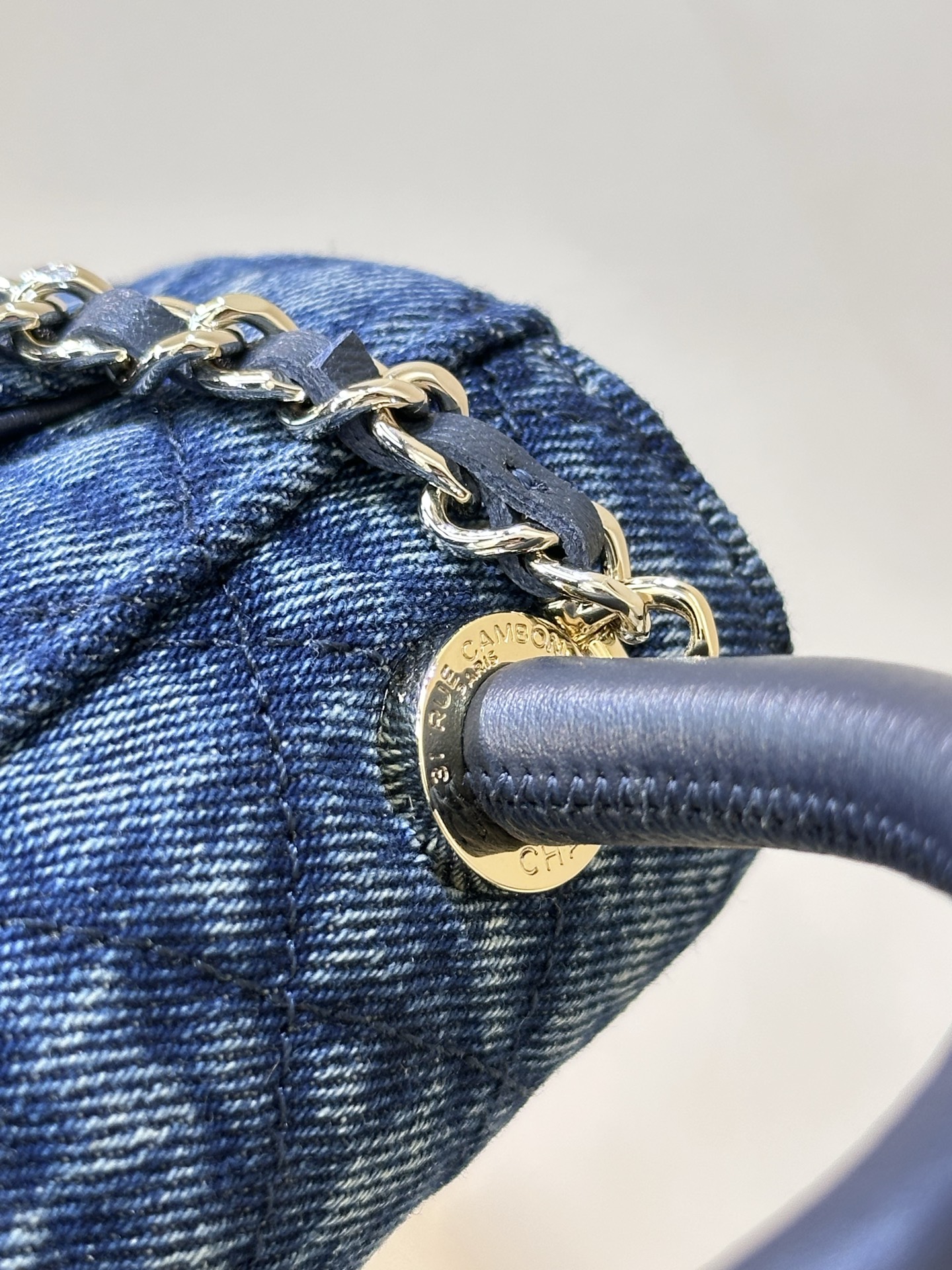 Chanel Coco Handle Mini Denim Handbag - Image 10