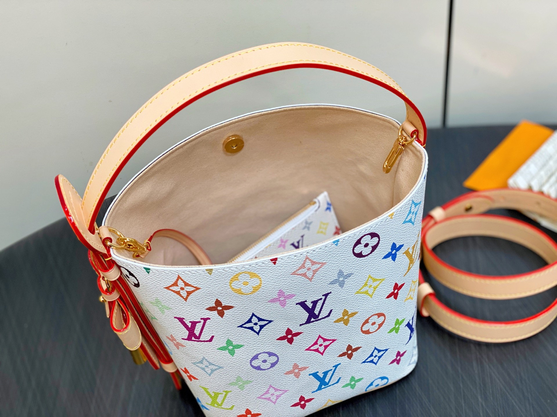 Louis Vuitton x Takashi Murakami All In BB Handbag M13089 - Image 10
